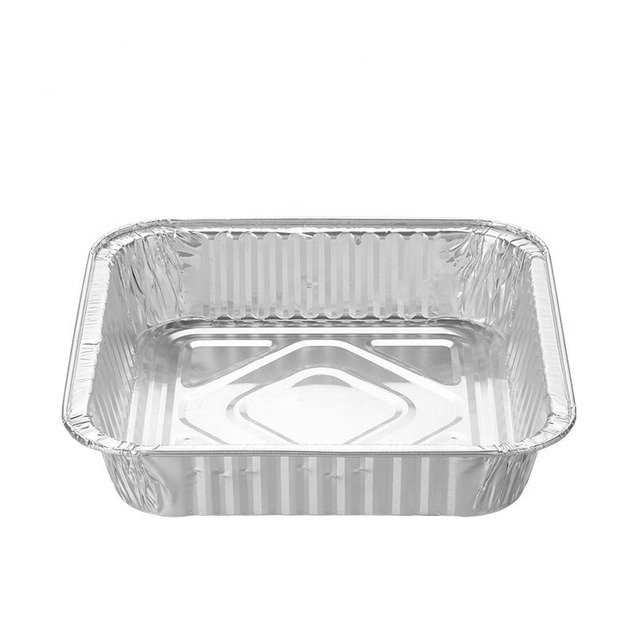 SDC4066 Aluminum Foil 8" Square Cake Pan 1200ml Disposable