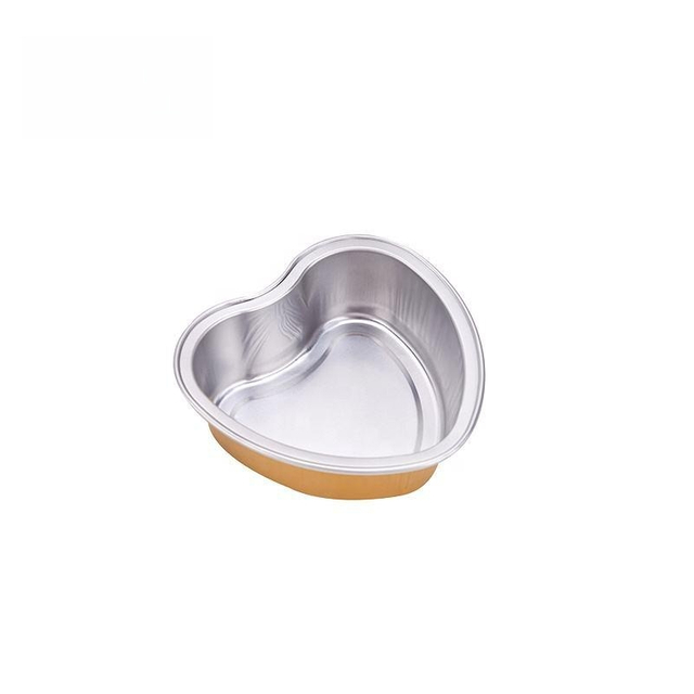 SDB100A Aluminum Foil Baking Container Heart Shaped 100ML