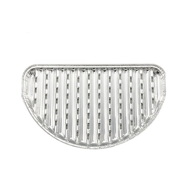 SDC5047 Aluminum Foil Half Round BBQ Tray Disposable