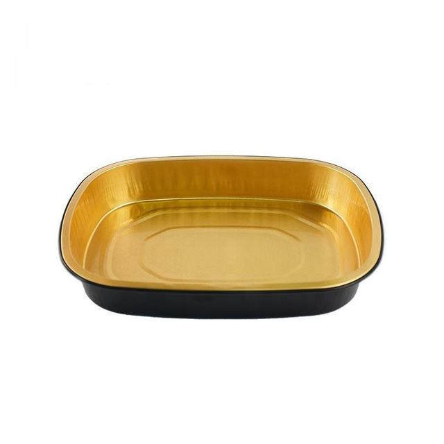 SDC7008 Aluminum Foil 64oz Black And Gold Pan